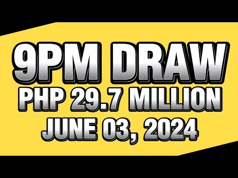 LOTTO 9PM DRAW RESULT TODAY JUNE 03, 2024 #lottoresulttoday #pcsolottoresults #stlluzon