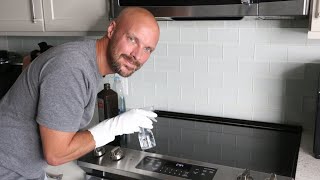 How to Clean a GLASS STOVETOP FAST with NO Harsh Chemicals
