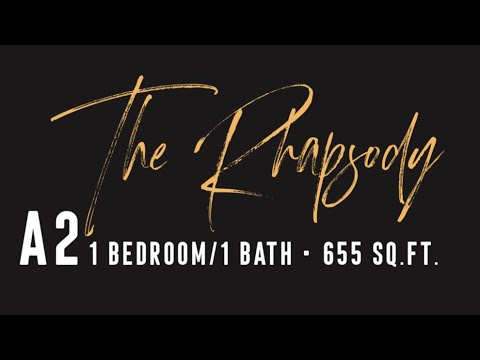 The Bohemian- A2 - The Rhapsody - 655 SQ. FT. - 1 Bedroom / 1 Bath