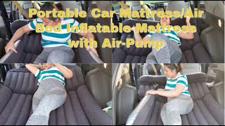 SUV Air Mattress/-Thickened Portable Car Mattress /Inflatable Mattress with Air-Pump/QDH/Amazon