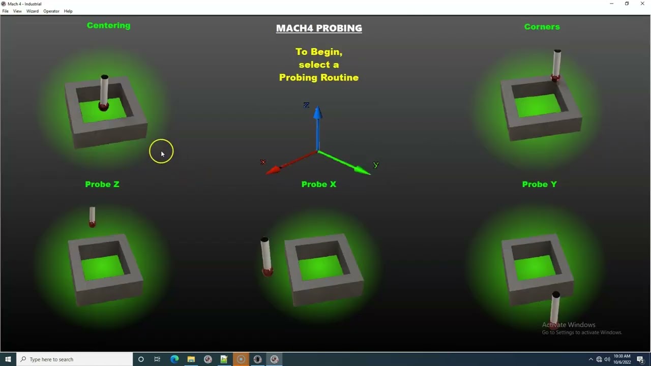 Mach 4 Probing Demonstration