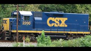 preview picture of video 'CSX 829, 902, 6406, 2200, & 6152'