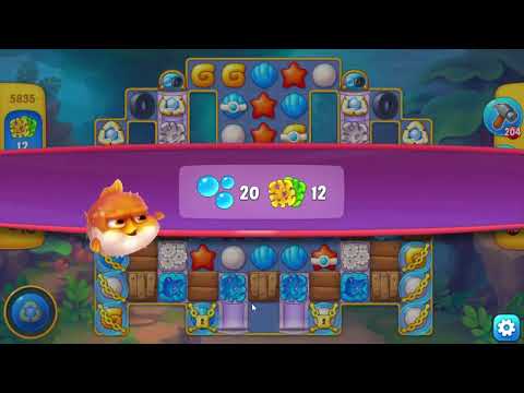 Fishdom 5835 Hard Level - 15 moves - NO BooSTERS