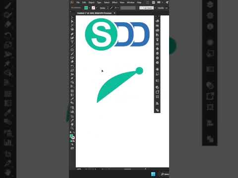 How to Make SDD Logo Design in Adobe Illustrator | Typography logo | Digital Art Designs