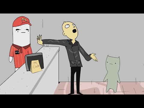 cae un vegano re loco a un mcdonalds