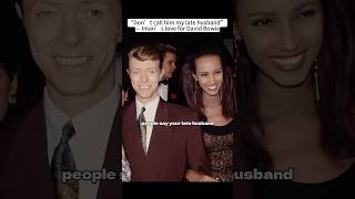 10 years after David Bowie died, Iman still refuses to call him her late husband. #davidbowie #iman