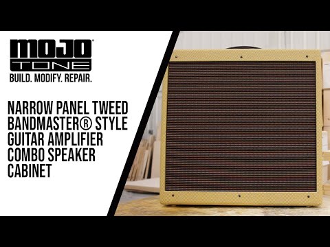 Mojotone Fender Tweed Bandmaster 3x10 Combo Guitar Amp Cabinet With Lacquered Tweed Finish image 6