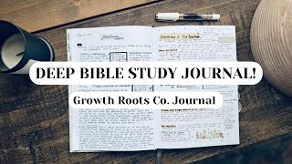 Check out my new DEEP BIBLE STUDY JOURNAL! Growth Roots Co. | Bible Journaling| Note Taking