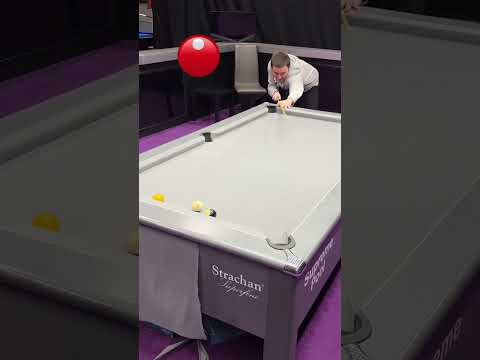 Ultra topspin positional shot by Dom Cooney! 🔥 #billiards #wow #spin