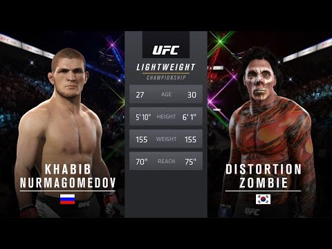 Khabib vs. Distortion Zombie - EA Sports UFC 2 ☝️🦅