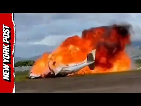 Private Plane Flips and Explodes During Takeoff in Venezuela, Killing Both Pilots