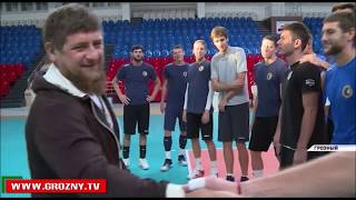 Рамзан Кадыров проинспектировал крупнейший волейбольный дворец в Грозном