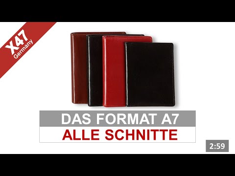 X47 - Ein kurzer Überblick - alle Schnitte im Format A7 (X47-051)