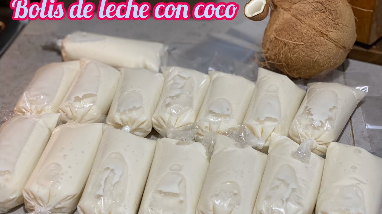 Bolis de Leche con Coco los más deliciosos y cremosos!
