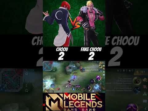Choou vs Fake Myanmar choou🔥 (1v1) who will be win🔥 #choou #chou #mlbb #shorts