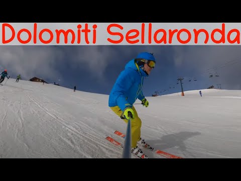 SCI Dolomiti 23.01.2022 Sellaronda e Val di Fassa GoPro 10
