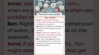 Talking About Rainy Weather in English  #everydayenglish  #rainyday