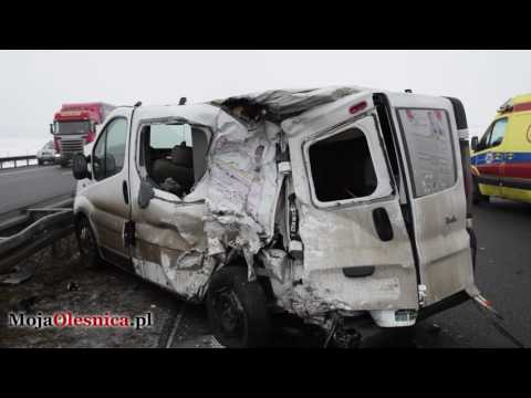 24.01.2017 Wypadek na S8 pod Działoszą
