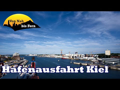 Hafenausfahrt Kiel - Stena Line - 4k Timelapse