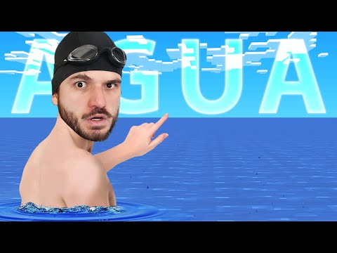 COMO EU SOBREVIVI NUM MUNDO PLANO FEITO APENAS DE ÁGUA NO MINECRAFT!