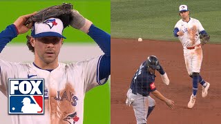 Josh Naylor ruled out after jumping into throw to break up inning-ending double play in ALCS Game 7