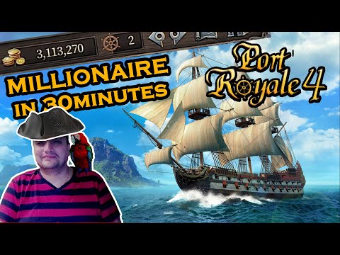 Port Royale 4 : Millions from 3 automatic trade routes, strategy guide to make money fast and easy