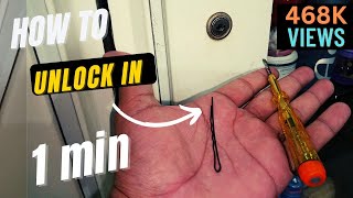How To Unlock Cabinet Lock Without Key???