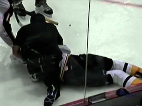 Vincent Arseneau Hit On Philippe Halley Oct 21, 2011