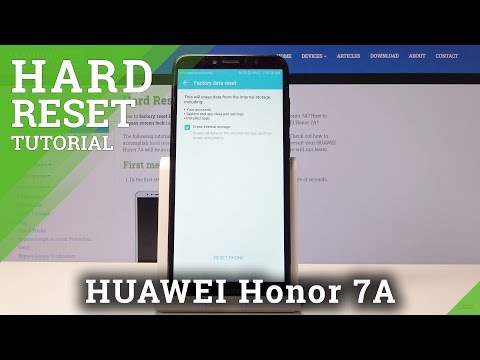Factory Reset HUAWEI Honor 7A – Erase All Content & Settings