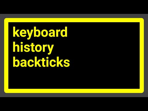 Why does ` (backtick) not appear until after I press another key?