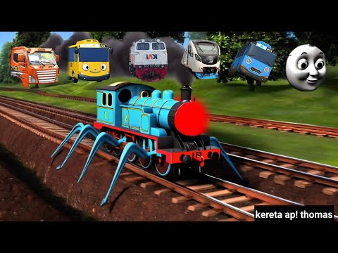 Teka-Teki Tebak Gambar Kereta Api CC201 Berubah Thomas Exe, Bus Pariwisata, Lani, Titipo Genie, Tayo