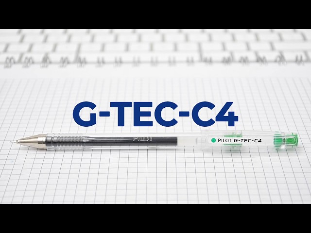 Vídeo relacionado con PILOT Caja de 4 G-Tec C4 - Bolígrafos Roller de Tinta de Gel - Negro - Punta Ultra Fina para Trabajos de Alta Precisión (trazo de 0,2 mm)