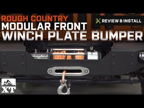 Jeep Wrangler Rough Country Modular Front Winch Plate Bumper (2007-2017 JK) Review & Install