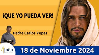 Evangelio De Hoy Lunes 18 de Noviembre 2024 #PadreCarlosYepes l San Lucas  18,35-43