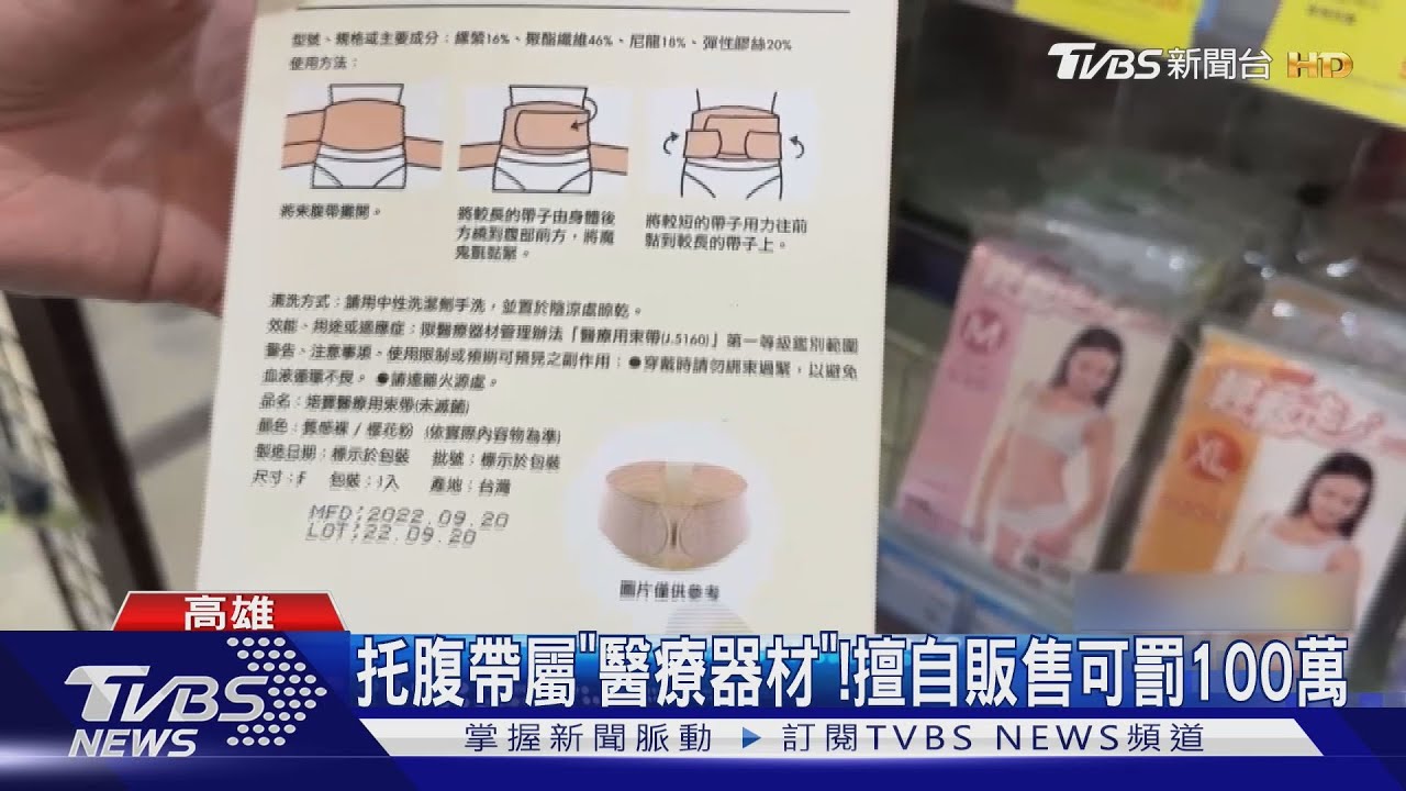 托腹帶屬「醫療器材」!網路夯賣二手品 恐遭罰最高100萬元