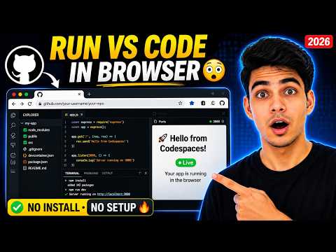How To Use Github Codespaces 2026 Vs Code In Browser Push Code To Github