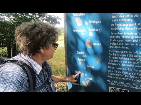 Flusswanderung an der Ems. Von Elte nach Rheine . Teil 6 (Packraft-Tour).