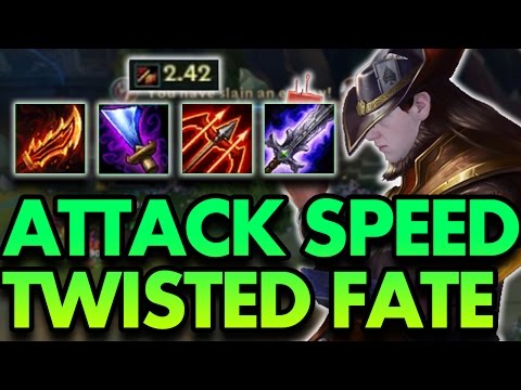 FULL ON HIT ATTACK SPEED TWISTED FATE TOP LANE - League of Legends Commentary