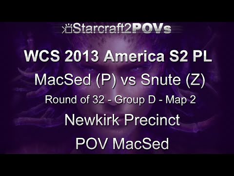 SC2 HotS - WCS 2013 AM S2 PL  - MacSed vs Snute - Ro32 Group D - Map 2 - Newkirk Precinct - MacSed