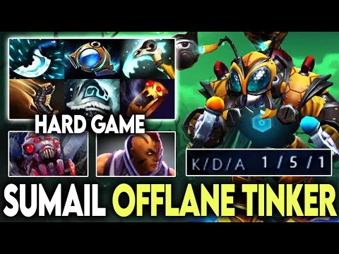 Sumail Situational Offlane Tinker - Hard Game Comeback vs Counter Picks Dota 2