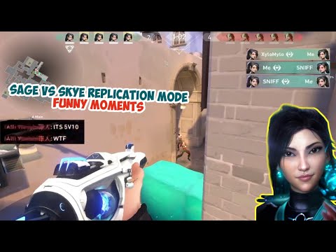 Sage vs Skye Replication Mode Funny Moments - Valorant