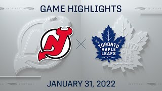Download Lagu NHL Highlights | Devils vs. Maple Leafs - Jan. 31, 2022 Thumbnail