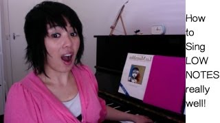 How to sing really LOW notes well - Vocal Techniques