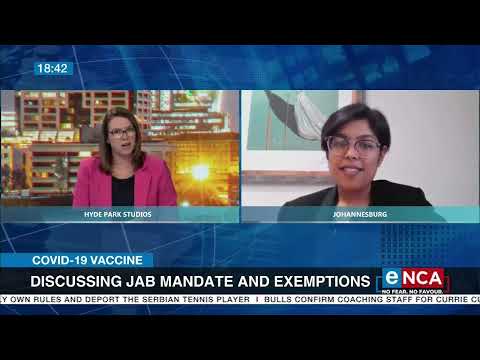 Discussing jab mandate and exemptions