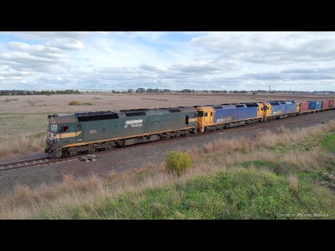 7902V Mildura Container Train With G523 G525 G527 (21/6/2023) - PoathTV Australian Railways