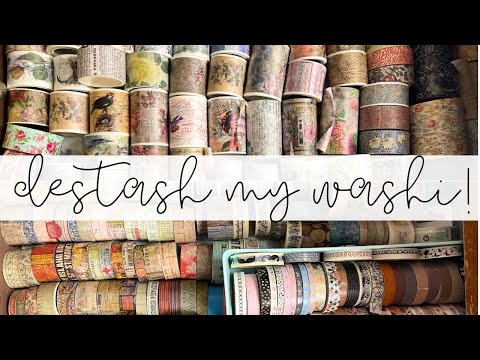 WASHI DESTASH | Going Through my 1200+ Washi Collection + Giveaway | ms.paperlover | 2023