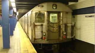 preview picture of video 'IND Fulton St Line: R46 A Trains & R32 C Trains at Broadway Junction (Weekend)'