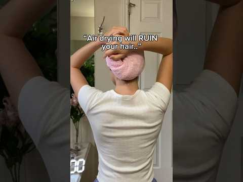 If you like how your hair looks blow dried - without heat - go for it 👍🏻💕#haircare #heatlesshair