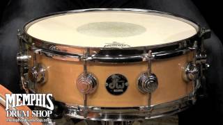 Video thumbnail for Used DW 14 x 5 Collector's Series Maple Snare Drum (c. 1980's) - Natural Lacquer by Memphis Drum Shop