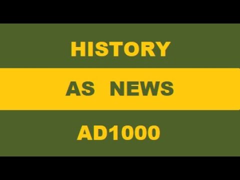 History in AD1000: Olaf Tryggvasson, King of Norway, is ambushed and killed in Danish waters.